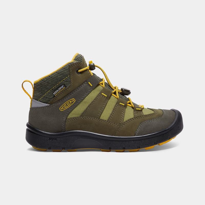 Keen Hikeport Waterproof Mid - Çocuk Trekking Bot - Koyu Zeytin Yeşili - Turkey (743608ORZ)